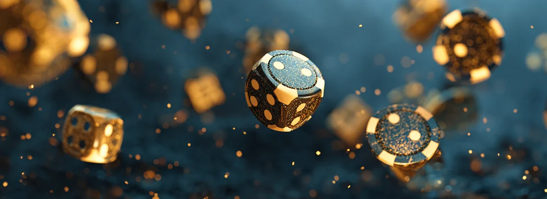 Giocatore sorridente ai tavoli da gioco